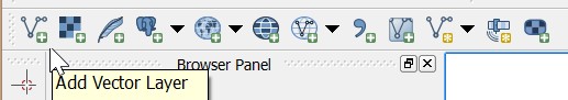 QGIS add vector data