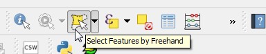 Select features freehand