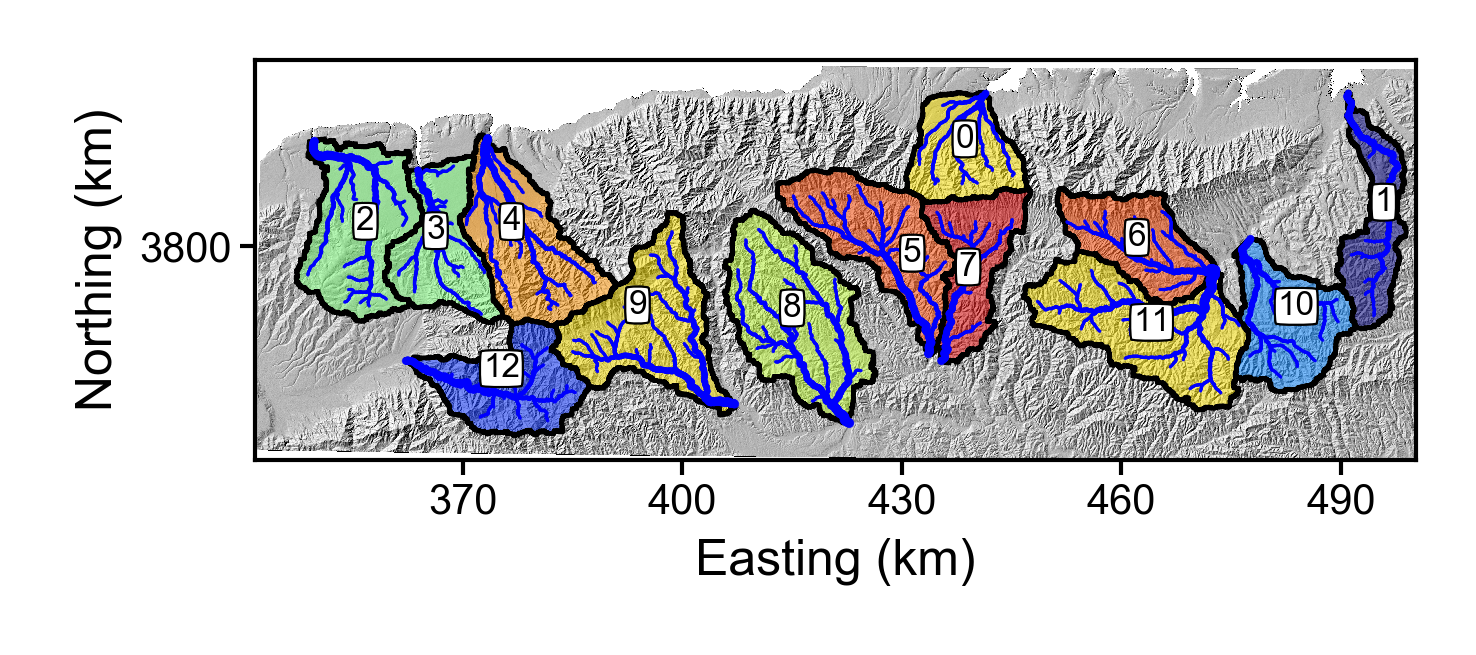 Basins around Mount Hua for concavity analysis